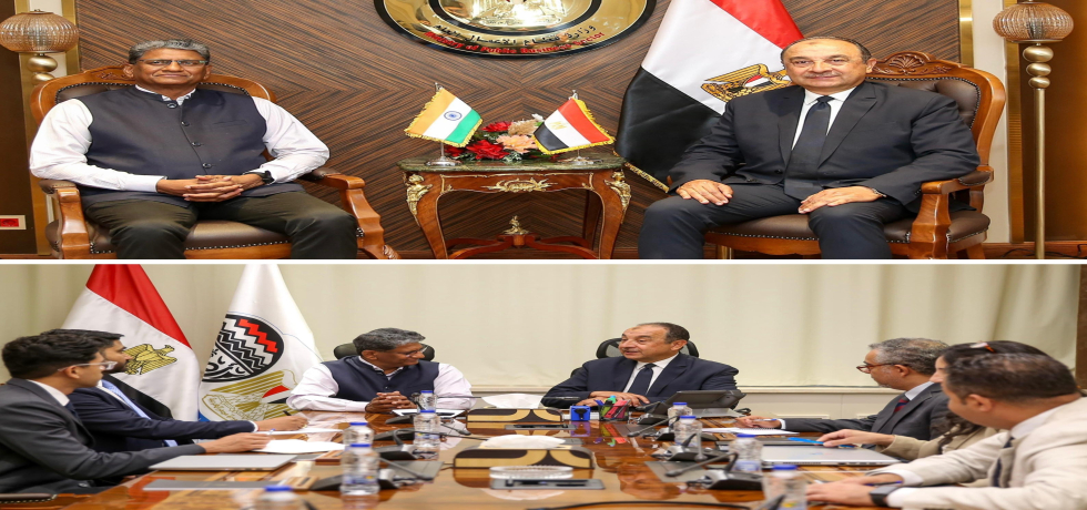 Ambassador Shri S K Reddy met H.E Mr. Mohamed Ibrahim Ahmed Shimi, Minister of Public Business Sector of Egypt